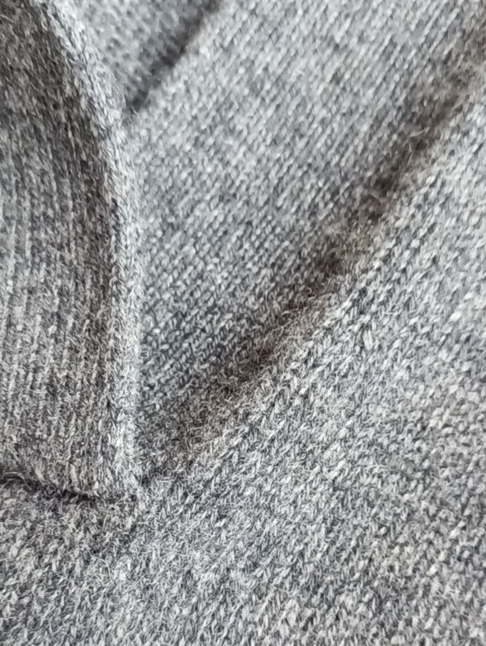 Cashmere Banana Republic Charcoal Polo V-Neck Luna Sweater Ribbed Cuffs/Hem XS - Picture 9 of 11